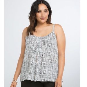 Torrid Tile Print Pleated Cami Top